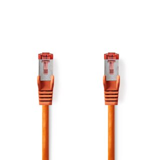 Cat 6 S/FTP Netzwerkkabel | RJ45-Stecker - RJ45-Stecker | 0,15 m | Orange
