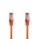 Cat 6 S/FTP Netzwerkkabel | RJ45-Stecker - RJ45-Stecker | 0,15 m | Orange