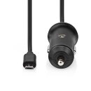 Kfz-Ladegerät | 2,4 A | Festkabel | Micro-USB  | Schwarz