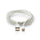 1m 24 Karat vergoldetes USB Kabel I Typ C stecker - USB A...