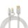 1m 24k vergoldet I USB Kabel I TYP C STECKER MICRO B - USB A - ALUMINIUM NYLON GEFLECHT MANTEL