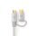 1m 24k vergoldet I USB Kabel I TYP C STECKER MICRO B - USB A - ALUMINIUM NYLON GEFLECHT MANTEL