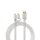 1m 24k vergoldet I USB Kabel I TYP C STECKER MICRO B - USB A - ALUMINIUM NYLON GEFLECHT MANTEL