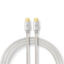 2m - 24k vergoldet - USB TYP C Stecker - Kabel Ladekabel...