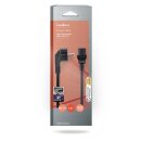 Netzkabel | Schuko-Stecker, angewinkelt  -  C13 (IEC-320-C13) | 2,0 m | Schwarz