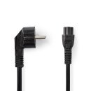3 pol Netzkabel Stromkabel für PC / Monitor Netzteil - C5 IEC-320-C5 (CEE 7/4 F