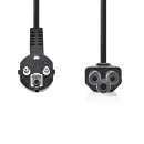 Netzkabel | IEC-320-C5 3 pol Kleeblatt Stecker Stromkabel 2m für Mickey Mouse