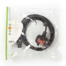 Netzkabel England Stecker Typ G GB IEC-320-C5 2m Kleeblatt Stromkabel