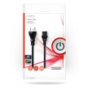 Dänemark Kaltgerätekabel Netzkabel Stecker Typ K (DK) IEC-320-C13 | 2m dänisch Pc