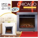 Electric Fireplace Heater Chicago Integriert 1800 W Metall