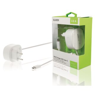 Ladegerät 3.0 A USB-C? Weiss