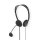 PC-Headset | On-Ear | 2x 3,5-mm-Stecker | 2,0 m | Schwarz