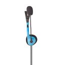 PC-Headset | On-Ear | 2x 3,5-mm-Stecker | 2,0 m | Blau