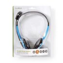 PC-Headset | On-Ear | 2x 3,5-mm-Stecker | 2,0 m | Blau
