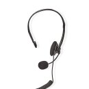 Telefon Headset | On-Ear | RJ9-Steckverbinder | 2,2 m | Schwarz