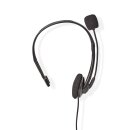 Telefon Headset | On-Ear | RJ9-Steckverbinder | 2,2 m | Schwarz