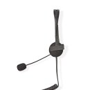 Telefon Headset | On-Ear | RJ9-Steckverbinder | 2,2 m | Schwarz