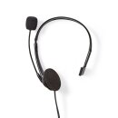 Telefon Headset | On-Ear | RJ9-Steckverbinder | 2,2 m | Schwarz