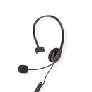 Telefon Headset | On-Ear | RJ9-Steckverbinder | 2,2 m | Schwarz