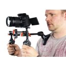 Kamera/Video Schulterstativ 0.9 kg Schwarz/Orange