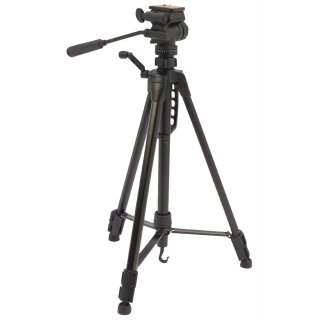 Premium Kamera/Video Stativ Schwenkung & Neigung 160 cm Schwarz