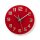 Kreisförmige Wanduhr  | Durchmesser von 30 cm | Leicht ablesbare Ziffern | Leuchtend rot