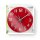 Kreisförmige Wanduhr  | Durchmesser von 30 cm | Leicht ablesbare Ziffern | Leuchtend rot