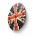 Kreisförmige Wanduhr  | Durchmesser von 30 cm | Motiv „Union Jack“