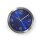Kreisförmige Wanduhr | Durchmesser von 30 cm | Blau und Edelstahl