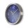 Kreisförmige Wanduhr | Durchmesser von 30 cm | Blau und Edelstahl