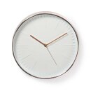 Wanduhr | Durchmesser: 300 mm | Kunststoff | Roségold / Weiss