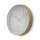 Kreisförmige Wanduhr | Durchmesser von 30 cm | Leicht ablesbare Ziffern | Gold