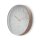 Kreisförmige Wanduhr  | Durchmesser von 30 cm | Weiß und Metall