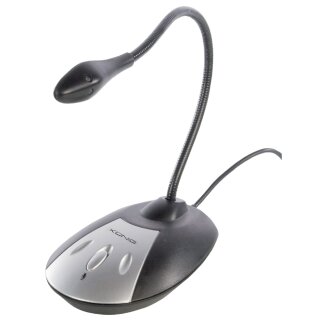 Mikrofon mit Kabel USB Schwarz/Grau