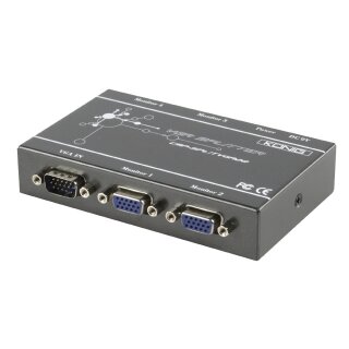 4-Port VGA-Verteiler Grau
