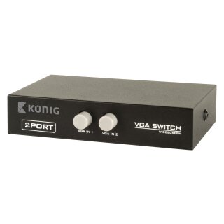 2-Port VGA-Schalter Schwarz