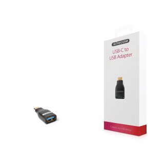 USB 3.0 Adapter USB-C male - USB A female Schwarz