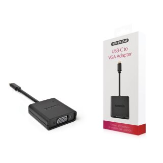 Adapter USB-C male - VGA female Schwarz