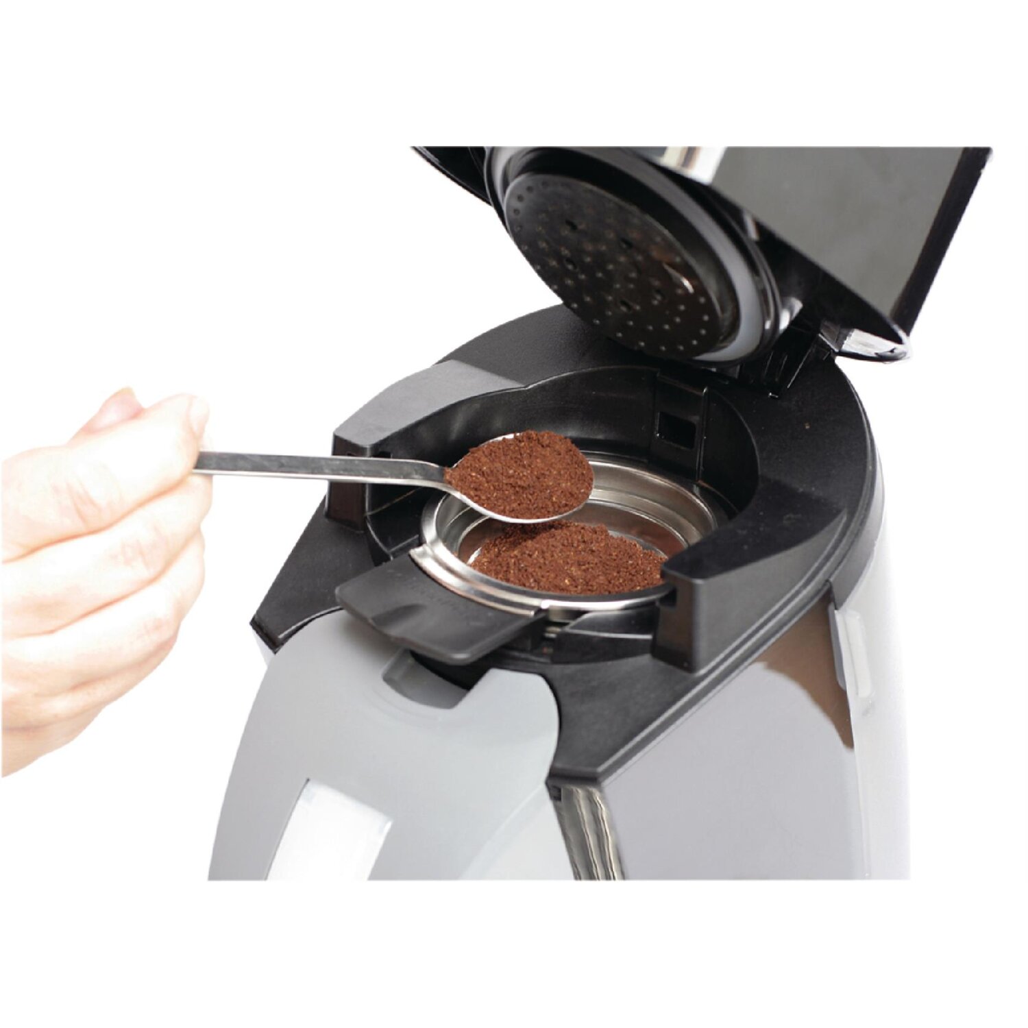 Coffeeduck Senseo Maschinen Silber/Schwarz, 9,40