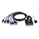 ATEN 2-Port-USB-VGA-Kabel-KVM-Switch Weiche PC Laptop Remote