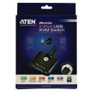 ATEN 2-Port-USB-VGA-Kabel-KVM-Switch Weiche PC Laptop Remote