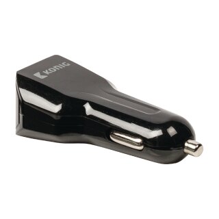Auto-Ladegerät 2-Ausgänge 3.1 A USB Schwarz