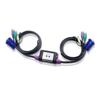 2-Port KVM Switch Schwarz