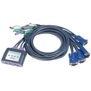 4-Port KVM-Schalter Schwarz