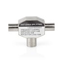 Koax-Adapter | 2x IEC (Koax)-Stecker  -  IEC (Koax)-Buchse