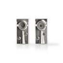 IEC (Koax)-Stecker | Stecker + Buchse  -  Abgewinkelt | 2...