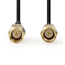 Antennenkabel | SMA-Stecker - SMA-Stecker | 2,0 m | Schwarz