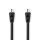 Koax-Kabel 90 dB | IEC (Koax)-Stecker - IEC (Koax)-Buchse | 1,5 m | Schwarz