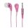 Kopfhörer im Ohr 3.5 mm Rosa