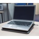 Notebook-Ständer bis zu 41 cm Kunststoff / Metall Schwarz